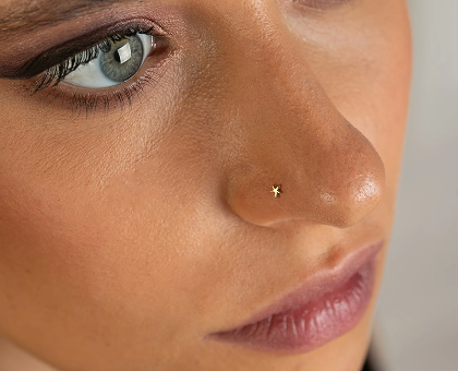 Piercing in the desired area
