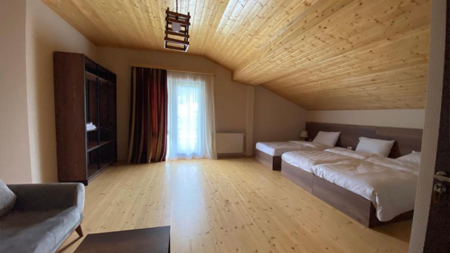 ისარგებლე ფასდაკლებით ნომერში 4 სტუმრის განთავსებაზე, ყუროს მთის ხედით, აქსიენი | Axien -ში. image 7