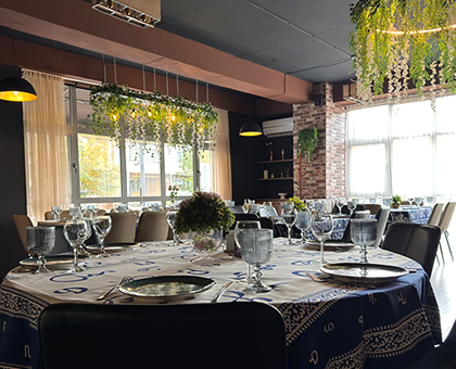 For 5-6 guests: Pork Knuckle Platter, Dishes, and Beer