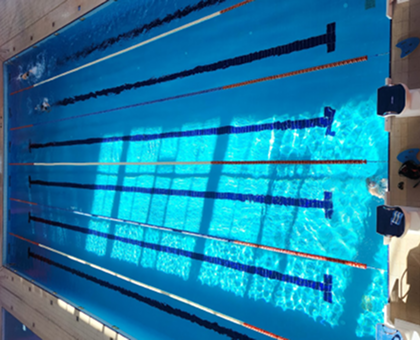 აუზი, ფიტნესი, მშრალი საუნა - 12 ვიზიტი დახურულ აუზზე