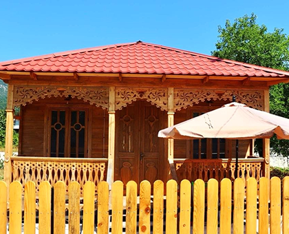 ხის კოტეჯი 2-3 სტუმარზე 