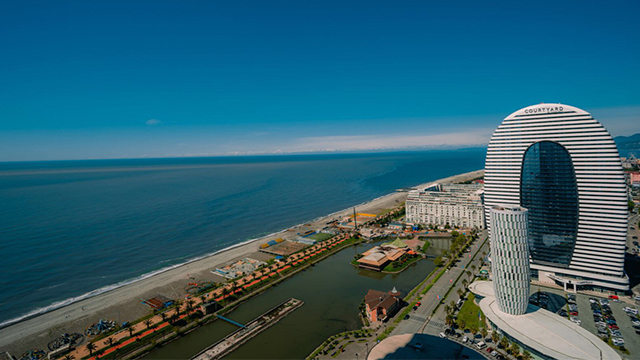 5 ლარად, 38%-იანი ფასდაკლების Swooper Code-ი, ბინა 2+1 სტუმარზე ბათუმის ბათუმის Orbi Twin Towers-ში image 0