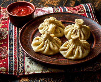 Georgian dishes, Khinkali, and Chacha for 8-10 guests.