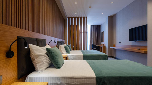 Enjoy a discount on a hotel room (back view) for 2 guests at Monarch Batumi. image 0