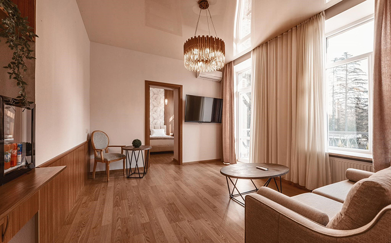 ისარგებლე ფასდაკლებით სასტუმროს ნომერში 2 +1 ღამით განთავსებაზე, ორჯერადი კვებით პარკ ჰოტელ წყალტუბო | Park Hotel Tskaltubo -ში. image 12