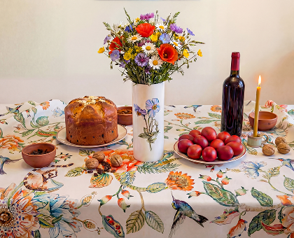 გააფორმეთ სააღდგომო სუფრა თქვენი ხელით მოხატული კერამიკის ლარნაკით