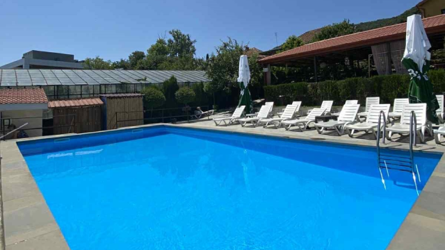 Take advantage of a one-time discount on open-air pool access in Mtskheta from Villa Gio. image 1