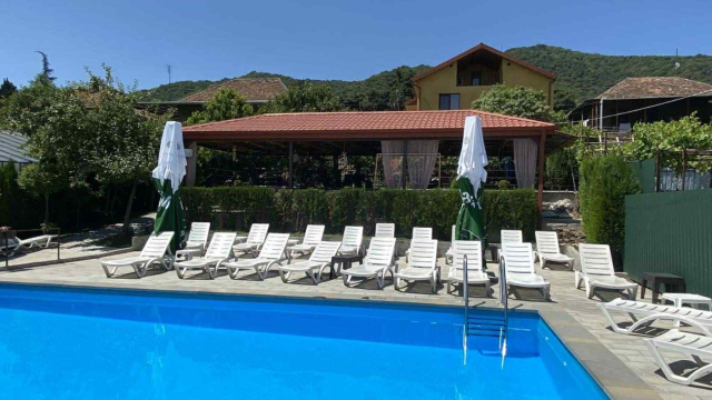 Take advantage of a one-time discount on open-air pool access in Mtskheta from Villa Gio. image 2