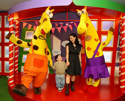 ჟირაფი ჟოზეს დაბადების დღის პროგრამა 10, 15 ან 20 ბავშვზე