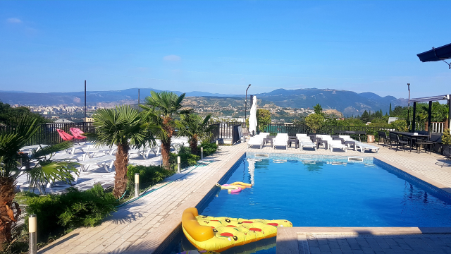 One-time visit to an outdoor swimming pool in Tbilisi