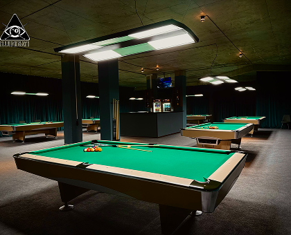 Spend two hours playing PlayStation and billiards.