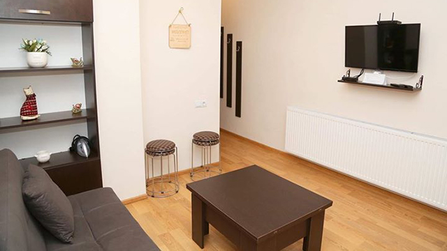 ისარგებლეთ ფასდაკლებით ბაკურიანის აპარტამენტში 4-5 სტუმრის განთავსებაზე აპარტამენტი ბაკურიანი სითიში | Apartment Bakuriani City -ში. image 9