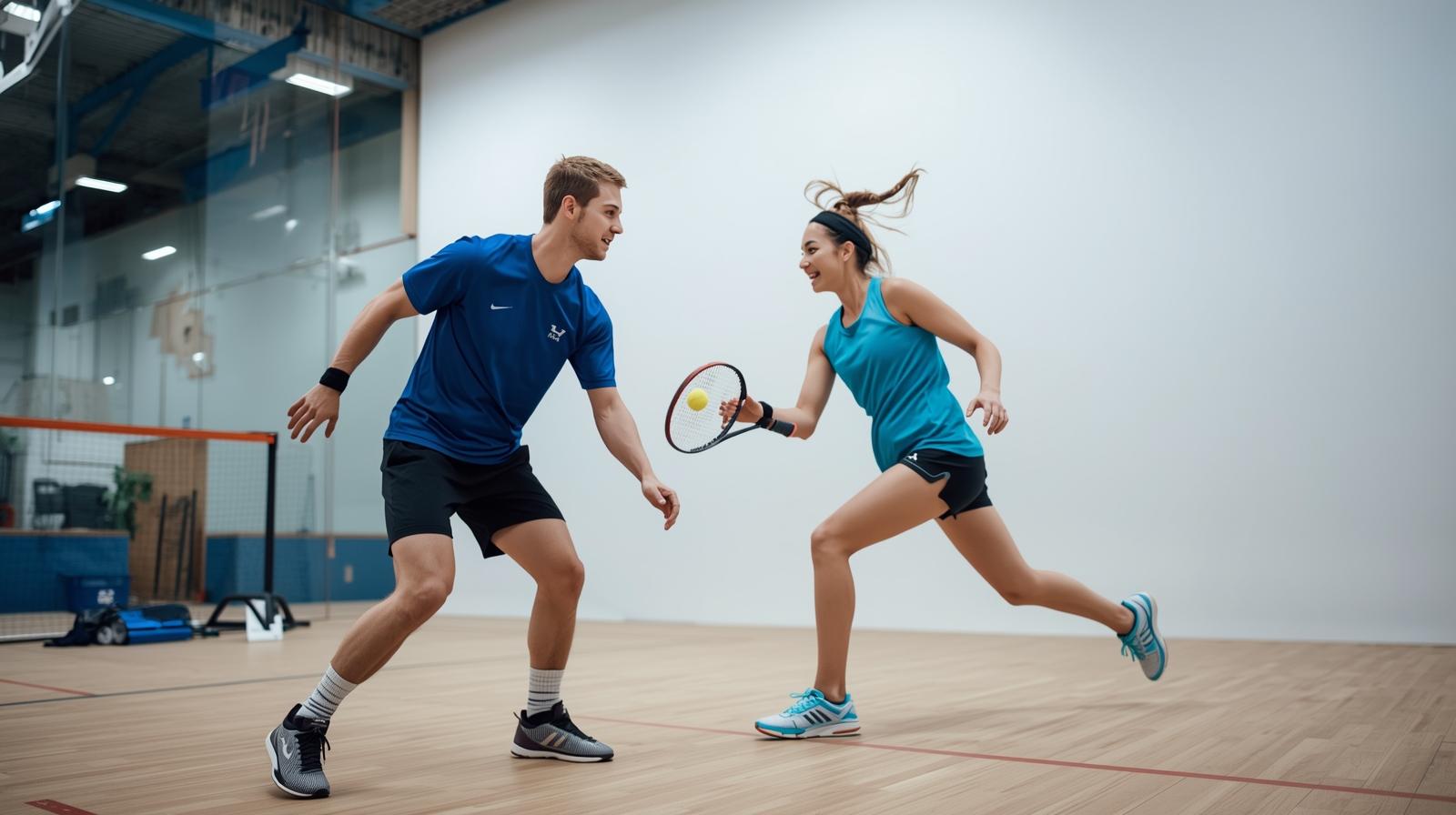 Play squash at the Arena for 30 minutes (Arena I)