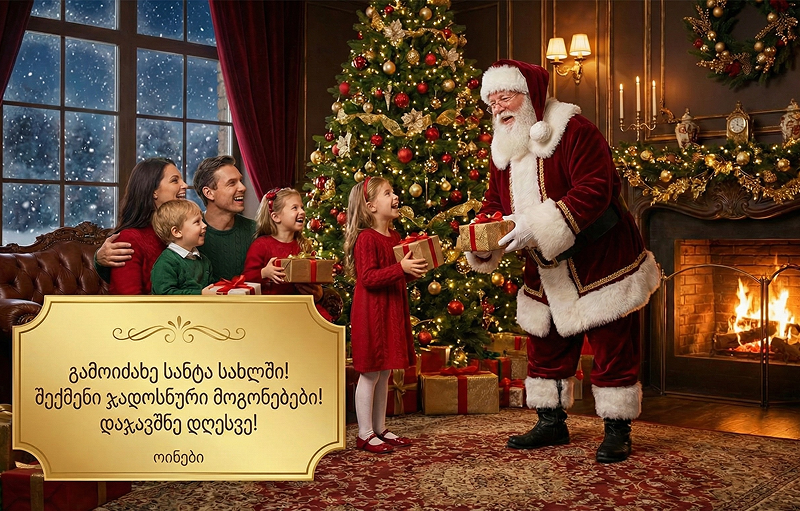 დაუვიწყარი საახალწლო ზეიმი! სანტა და ზღაპრის გმირები კომპანია „ოინებისგან“ image 3