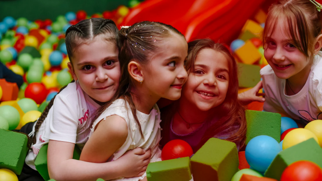 Create a Swooper-fun mood on your birthday at the Make a Wish celebration center. 2