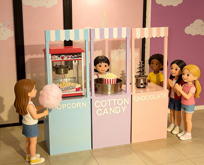 დაბადების დღის პროგრამა CANDY 10+1,15+1, 20+1, 25+1, 30+1 და 35+1 ბავშვზე