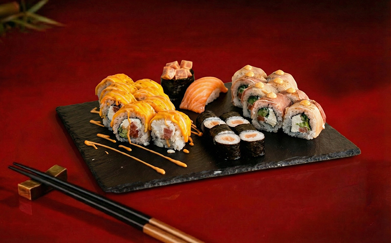 Create an unforgettable culinary experience with friends at Kimono Sushi. 5