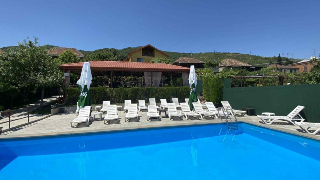 Take advantage of a one-time discount on open-air pool access in Mtskheta from Villa Gio. image 0