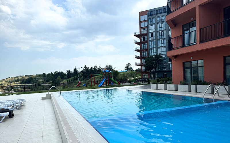 Take advantage of the discount on a one-day unlimited pass to the open-air pool at Gino Seaside Tbilisi. image 2