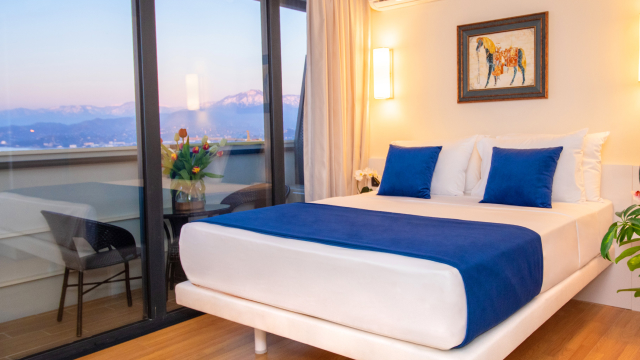 Take advantage of discounts on accommodation in various room types for 2 or 3 people at the Orbi Beach Tower Hotel.  image 0