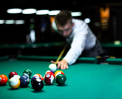 Play billiards with friends