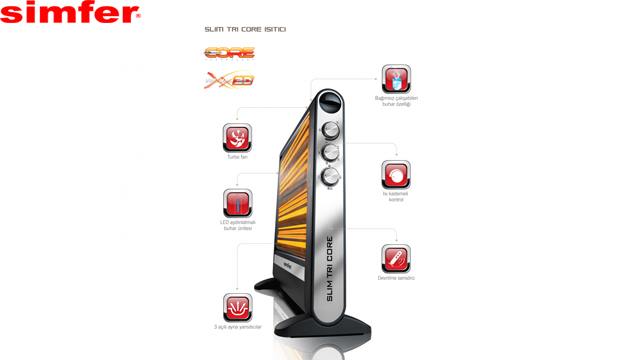 ინფრაწითელი გამათბობელი SIMFER S3150WT Black 2800 W - 1 წლიანი გარანტიით image 5