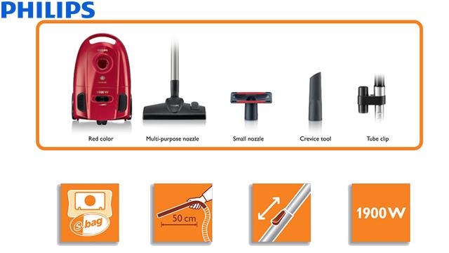 მტვერსასრუტი Philips PowerLife Vacuum cleaner with bag FC8451/01 1900W image 3
