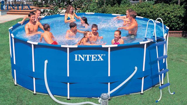 აუზი Intex 56946 Metal Frame Pool 457x122 cm with Filter Pump  image 2