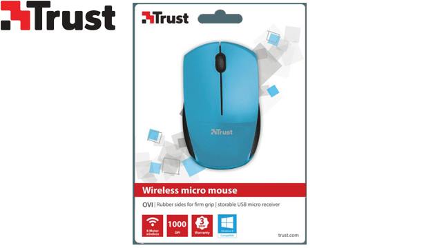 მაუსი TRUST 20262 Ovy Wireless Micro Mouse Blue image 3