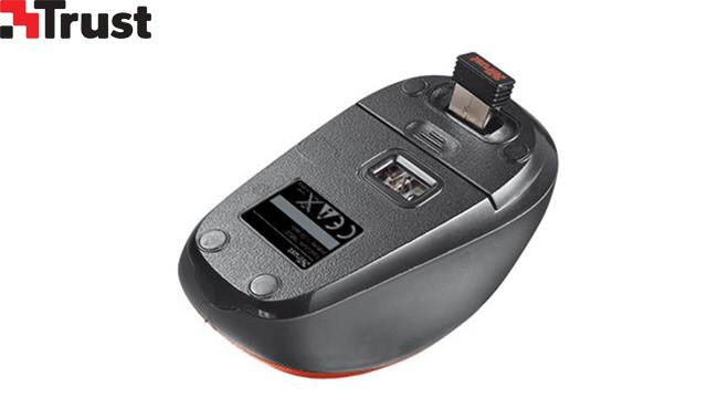 მაუსი TRUST 19522 Yvi Wireless Mouse Red image 1