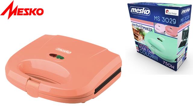 სენდვიჩის აპარატი Mesko MS 3029 Sandwich maker 750W - 2 წლიანი გარანტიით image 0