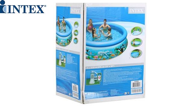 გასაბერი აუზი INTEX 54902 EASYSET Ocean Reef Pool mit Filterpumpe image 1