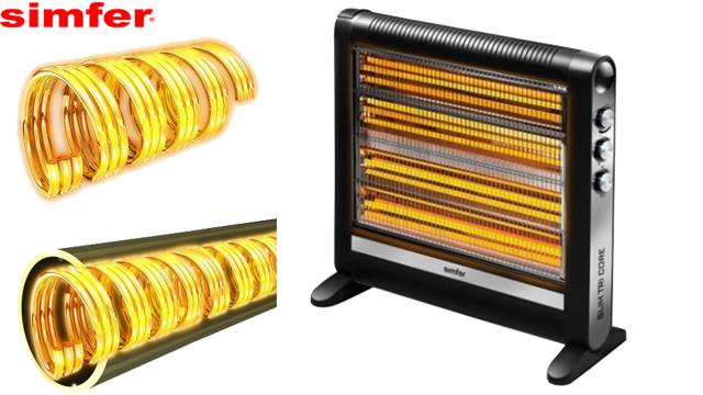 ინფრაწითელი გამათბობელი SIMFER S3150WT Black 2800 W - 1 წლიანი გარანტიით image 2