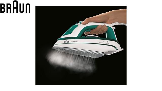 უთო BRAUN TS345 TexStyle 3 Steam Iron - 1 წლიანი გარანტიით image 1