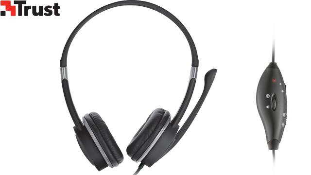 ყურსასმენი TRUST 17591 Mauro USB Headset image 1