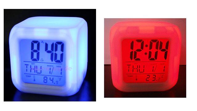 8 ლარად, 12 ლარის ღირებულების საათი-მაღვიძარა ლედ-ნათებით კომპანიისგან «ნათება» image 2