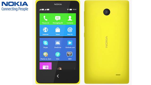 მობილური ტელეფონი Nokia X Dual SIM Yellow - 1 წლიანი გარანტიით image 0