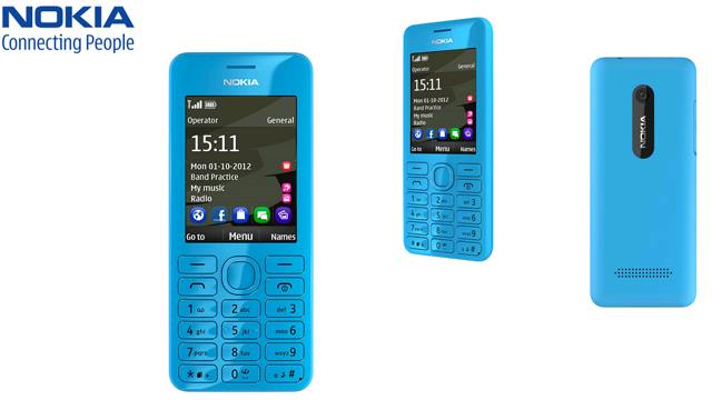 მობილური ტელეფონი Nokia 206 Dual Cyan - 1 წლიანი გარანტიით image 2