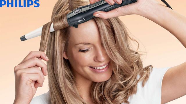 თმის დასახვევი Philips HP8618/00 Conical Curler Conical barrel - 1 წლიანი გარანტიით image 0