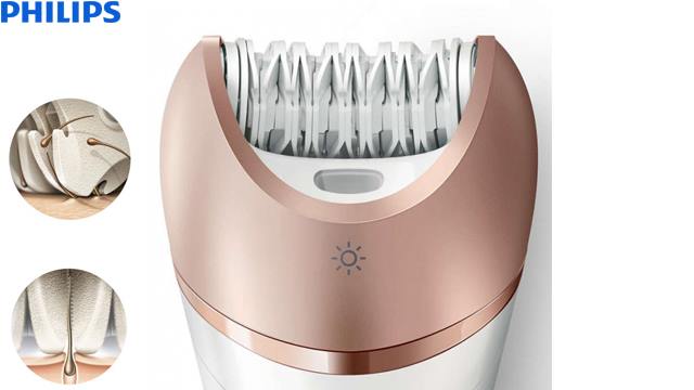 ეპილატორი PHILIPS Satinelle Prestige Wet & dry epilator BRE650/00 - 1 წლიანი გარანტიით image 1