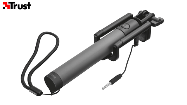 სელფის მონოპოდი TRUST FOLDABLE SELFIE STICK (21194) BLACK - 1 წლიანი  გარანტიით image 1