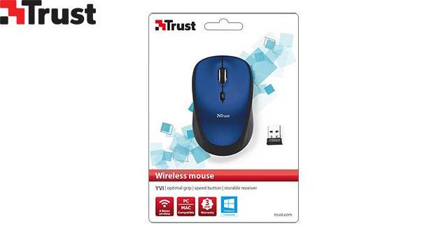 მაუსი TRUST 19663 Yvi Wireless Mouse Flower Blue image 5