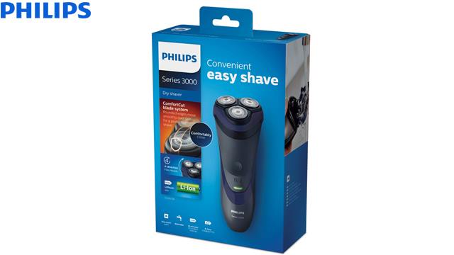 წვერსაპარსი Philips Shaver series 3000 dry electric shaver S3120/06 image 6
