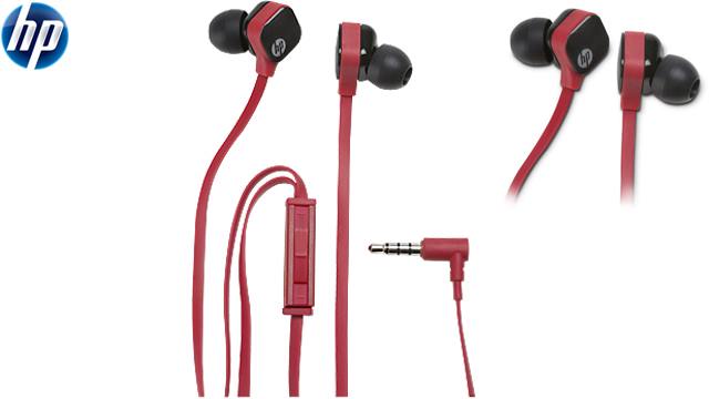 ყურსასმენი  HP H2310 Red/Black In-ear Headset (J8H45AA) image 1