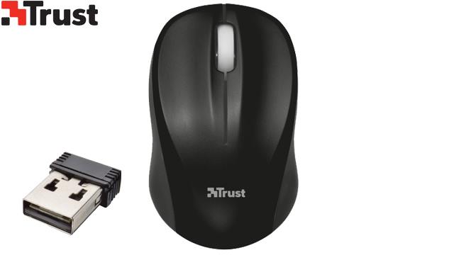 მაუსი TRUST 17639 Vivy Wireless Mini Mouse Black image 0