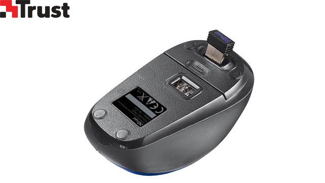 მაუსი TRUST 19663 Yvi Wireless Mouse Flower Blue image 3