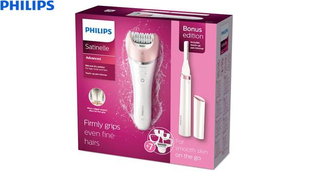 ეპილატორი PHILIPS Satinelle Prestige Wet & dry epilator BRE650/00 - 1 წლიანი გარანტიით image 5