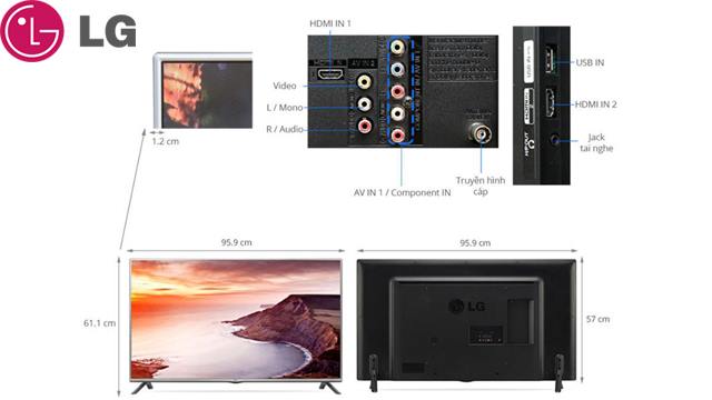 ტელევიზორი + TV საკიდი LG Full HD LED TV 42LF550T 42" - 1 წლიანი გარანტიით image 2