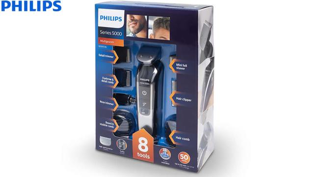 თმის საკრეჭი Philips Multigroom series 5000 8-in-1 Beard & Hair trimmer QG3371/16 image 5